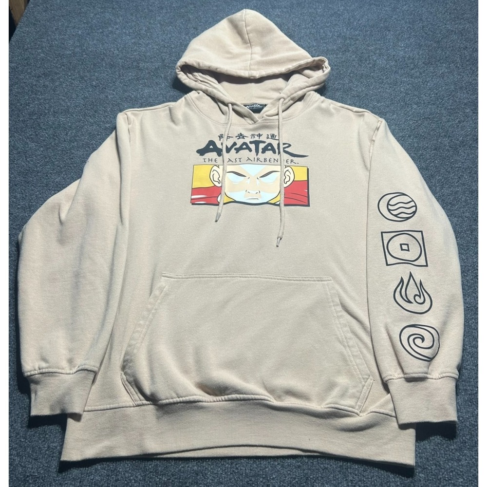 Avatar: The Last Airbender Beige Hoodie Size Large - Picture 2 of 6